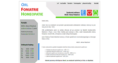 Desktop Screenshot of orl-foniatrie.cz